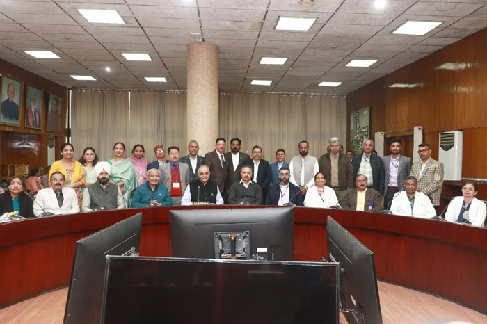 Prof. Vivek Lal,  Director PGIMER  honored 15 officers/officials on their superannuation today